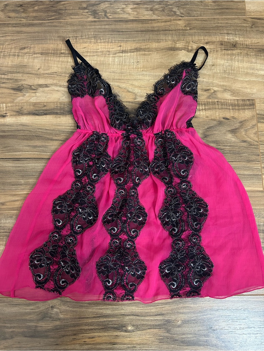 y2k victoria’s secret pink babydoll lace cami